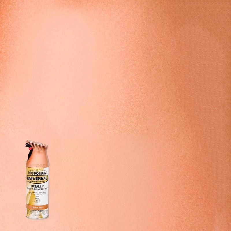 Rust-Oleum Universal 11oz Copper Rose Metallic Spray Paint – All Surface