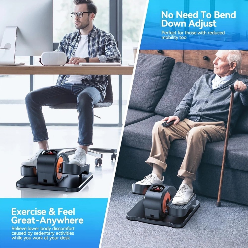 Portable Electric Under Desk Elliptical - Quiet & Adjustable