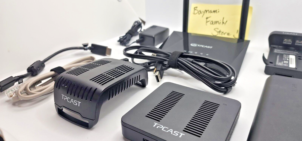TPCast Wireless Adapter for VR HTC Vive Black with Battery Bank - Fully Tested