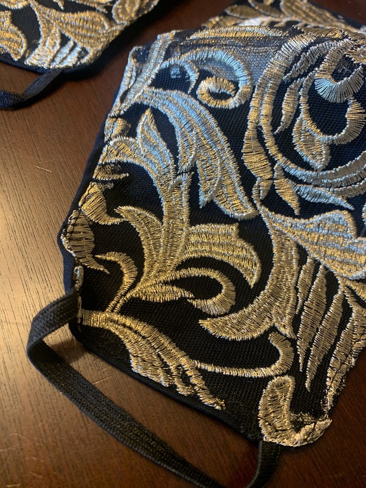 Gold Lace Face Mask