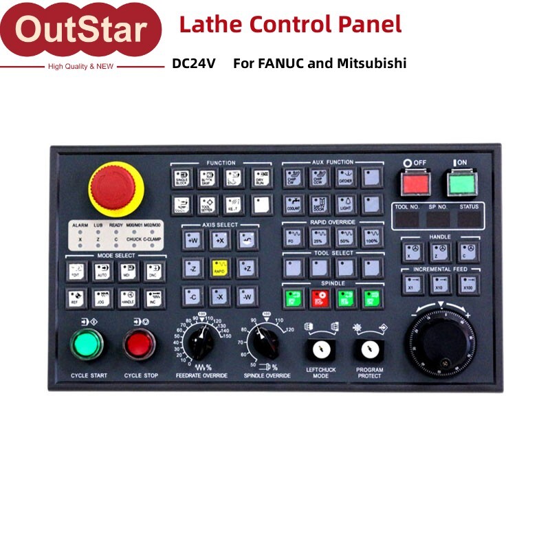 Machining Control Panel Lathe Control Panel For FANUC/ Mitsubishi SS-BZ-TC