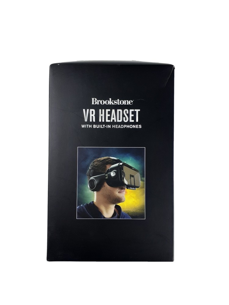 VR Headset with Built-In Headphones
