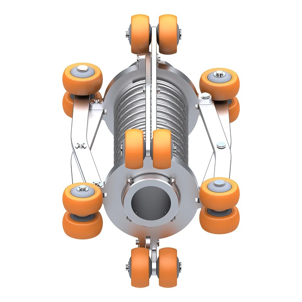 Sewer Endoscope Camera Crawler with Retractable Extension Bracket Guide Pulley