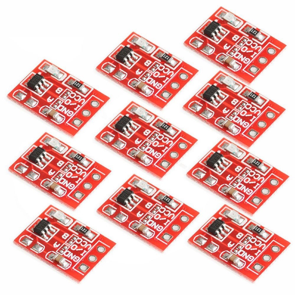 10Pcs TTP223 Touch Key Module Button Capacitive Switch Self-Locking/No-Locking L