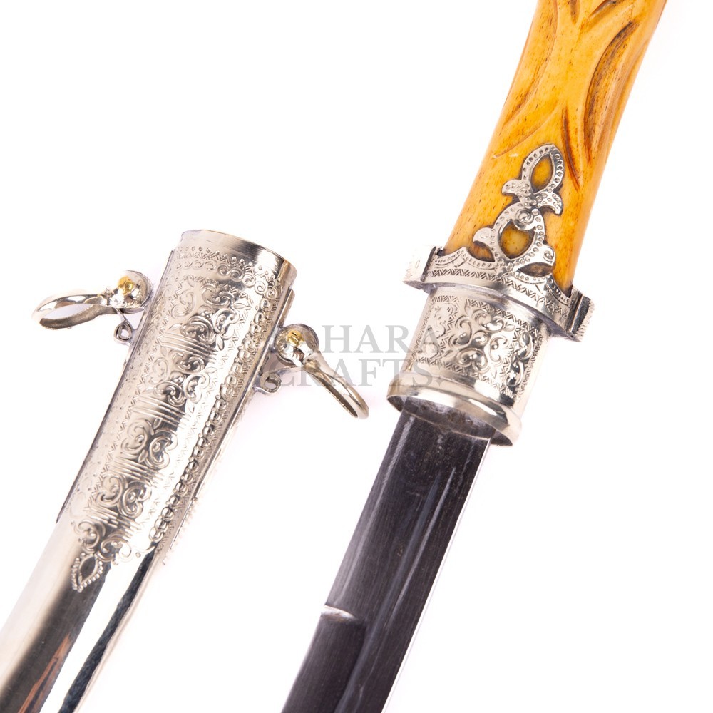 Moroccan Dagger Orange Handle Decorative Handcrafted Berber Ethnic Dagger Gift