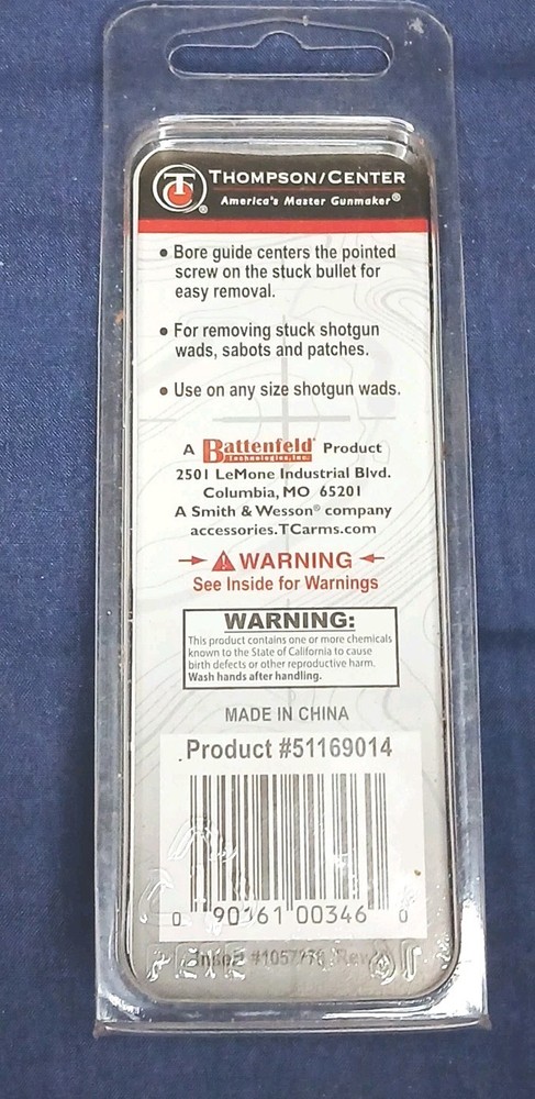 Thompson Center Muzzleloader Ball Wad Bullet Puller 51169014 - 45 & 50 Cal.
