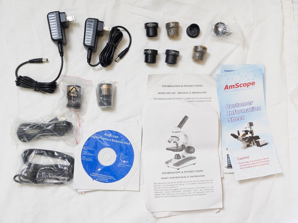 AMSCOPE MD35 MICROSCOPE EYEPIECE CAMERA PN US500350A USB 2.0 VGC
