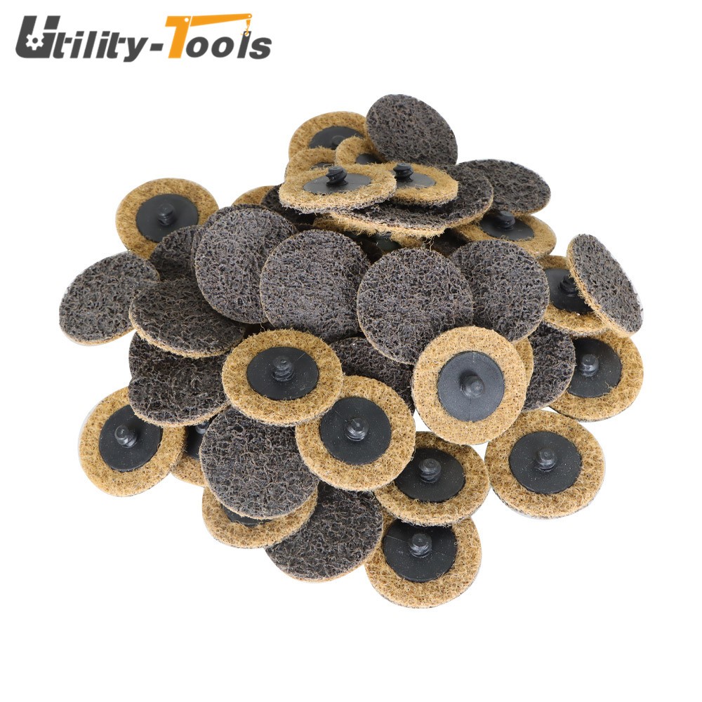 Coarse Surface Conditioning Discs Roll Lock Die Grinder Sanding Pads 50PCS 2" US