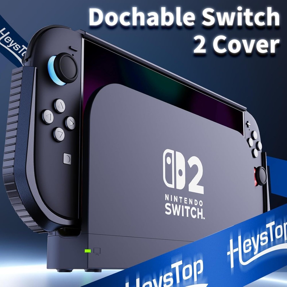 For Nintendo Switch 2 Protective Case Shockproof Dockable Cover +HD Screen Guard