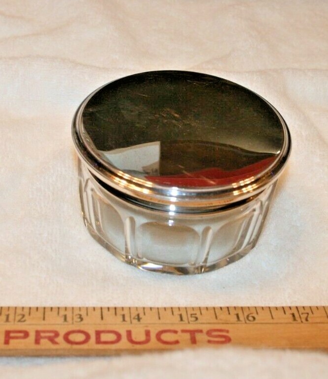 Antique Gorham B5 Sterling & Cut-Glass Dish