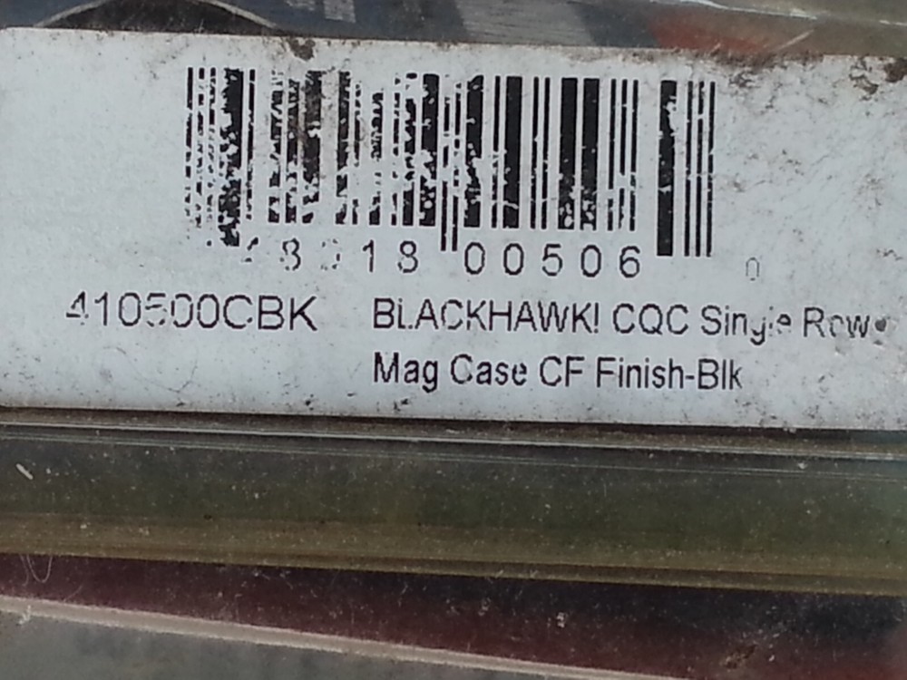 BLACKHAWK! Single Stack Magazine Case Belt Carrier #410500PBK - Matte Black