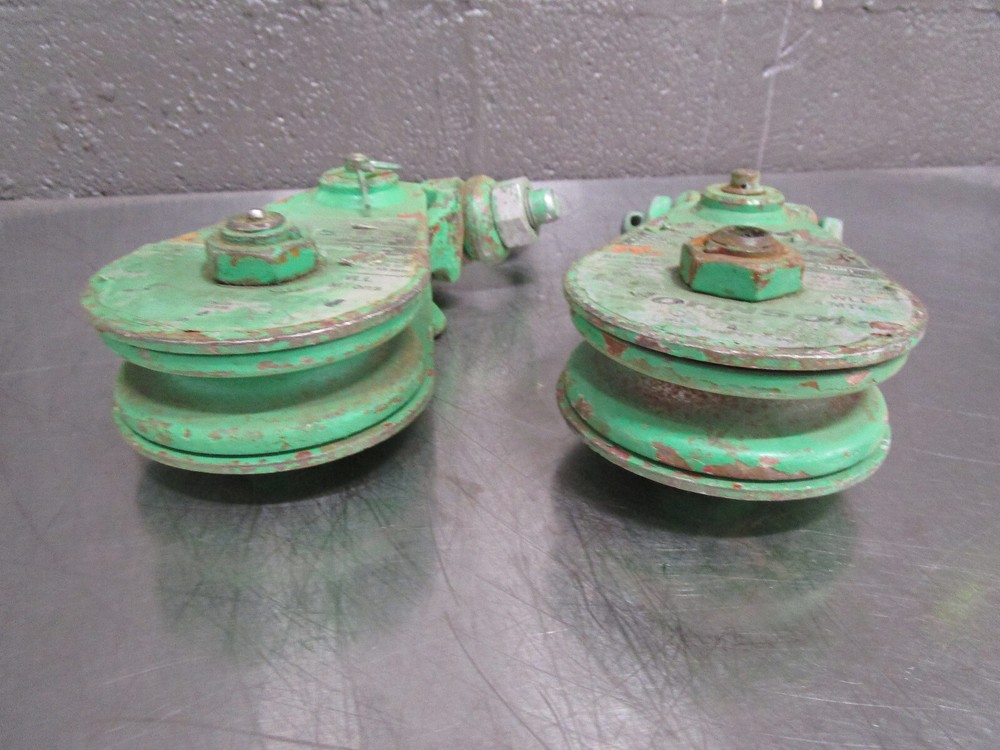 2 Used JOHNSON SB4S4BS 4.4 TON SNATCH BLOCKS