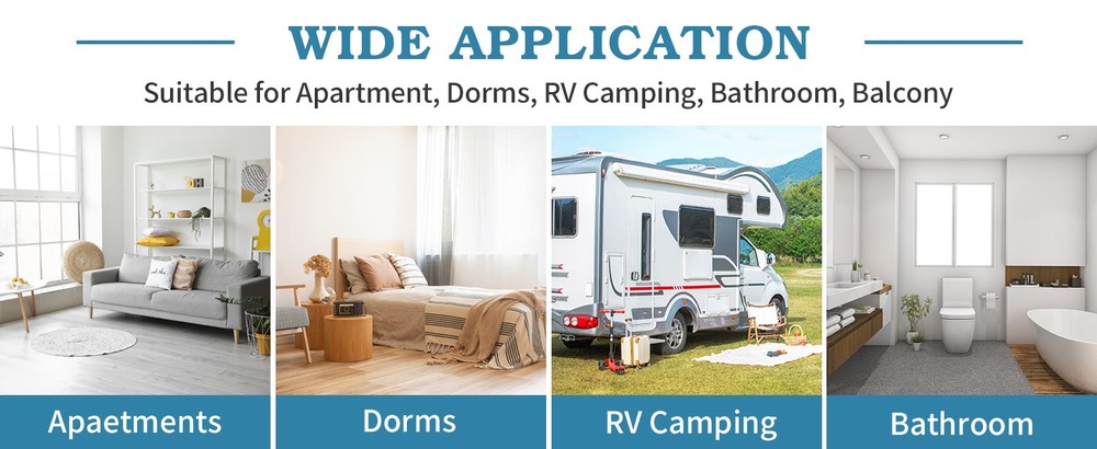 Smart Full Auto Washing Machine 17.6lbs 10 Programs Built-in Drain Pump