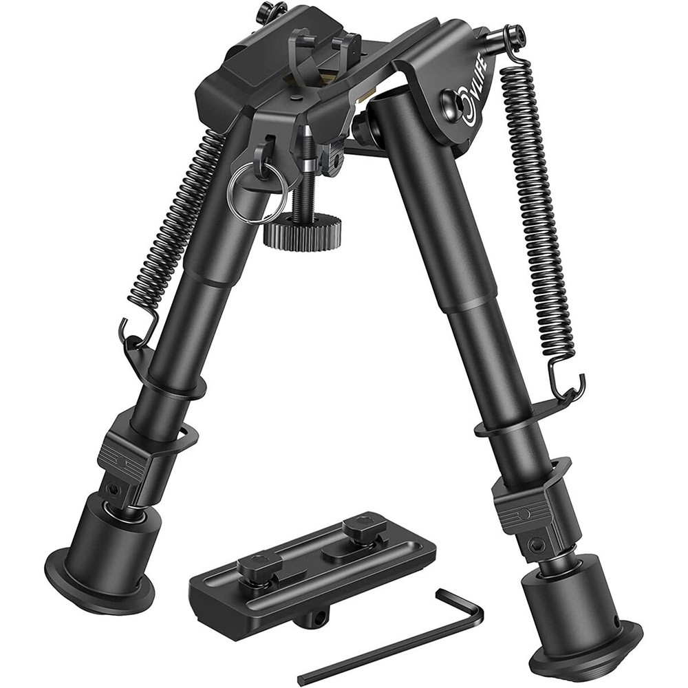 6-9 Inches Rifle Bipod Spring Return M-LOK Adapter Compatible With M-Rail System