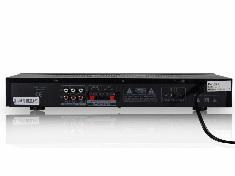Technical Pro IA1200 1200 Watts Amplifier w/ USB, SD Card, RCA & AUX Inputs