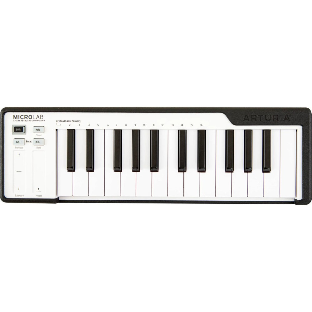 Arturia MicroLab Compact USB-MIDI Controller, Black