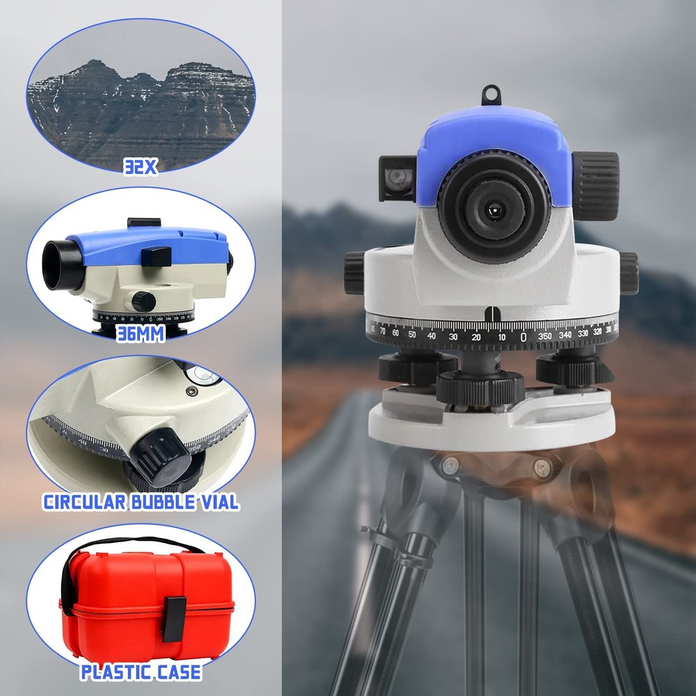 Automatic 32X Optical Transit Survey Auto Level High Precision Level Gauge Me...