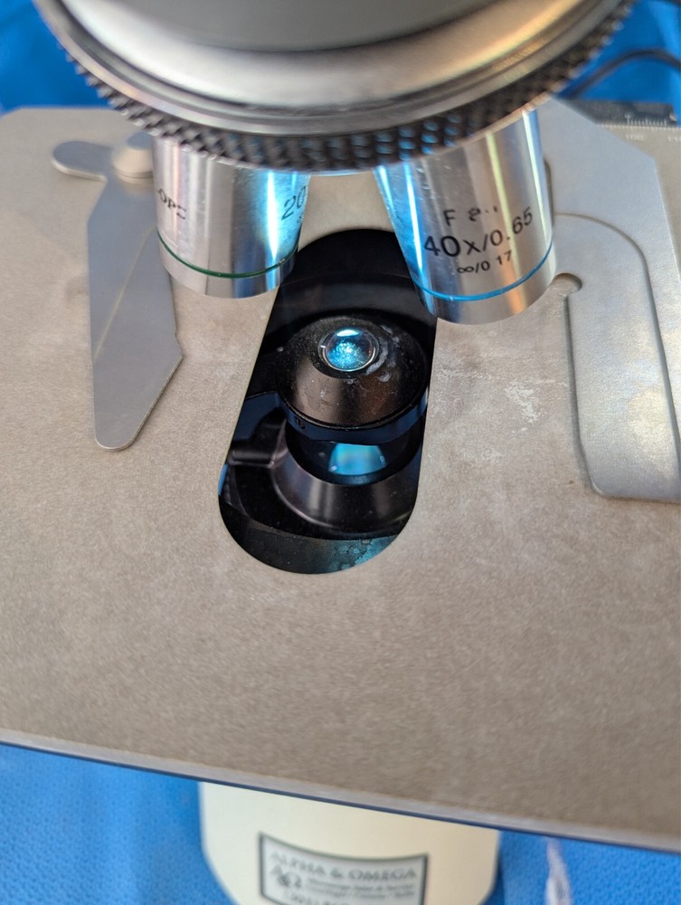 ACCU-SCOPE Observation/Teaching Microscope with THREE(x3) Objectives