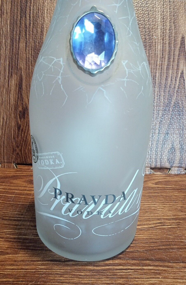 PRAVDA Vodka 1743 Empty Bottle 16.50” Tall Preowned