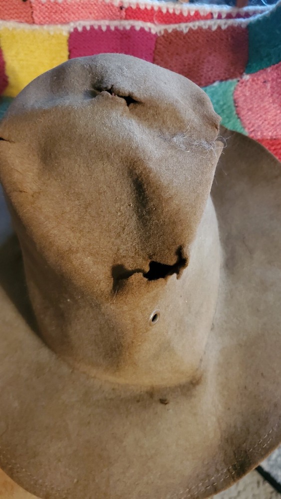 antique campaign hat WW1