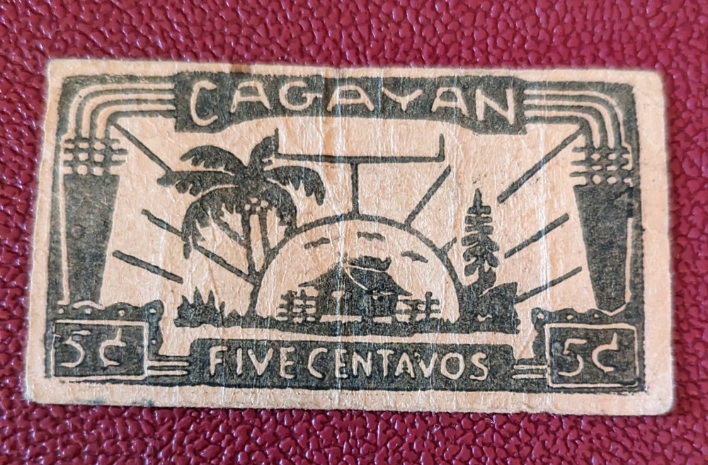1940s Philippines CAGAYAN 5 Centavos - WWII Emergency Note