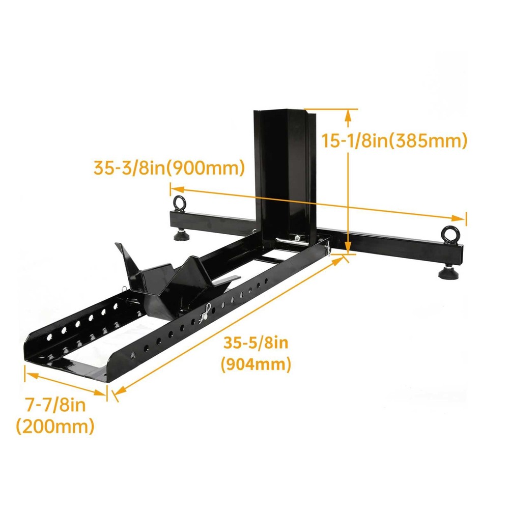 Motorcycle Stand Wheel Chock Upright Adjustable 15“-22”