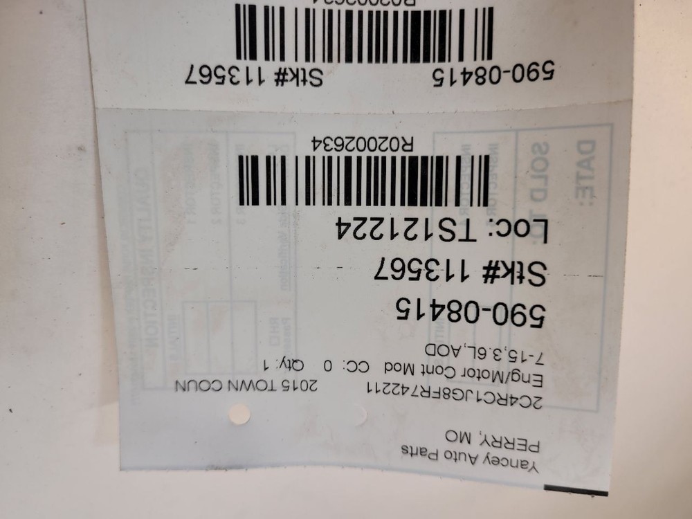 2015 DODGE CARAVAN Engine ECM Electronic Control Module 3.6L 5150876AD