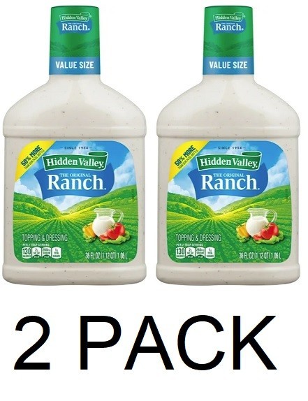 Hidden Valley The Original RANCH Dressing 36 oz Bottle - 2 PACK