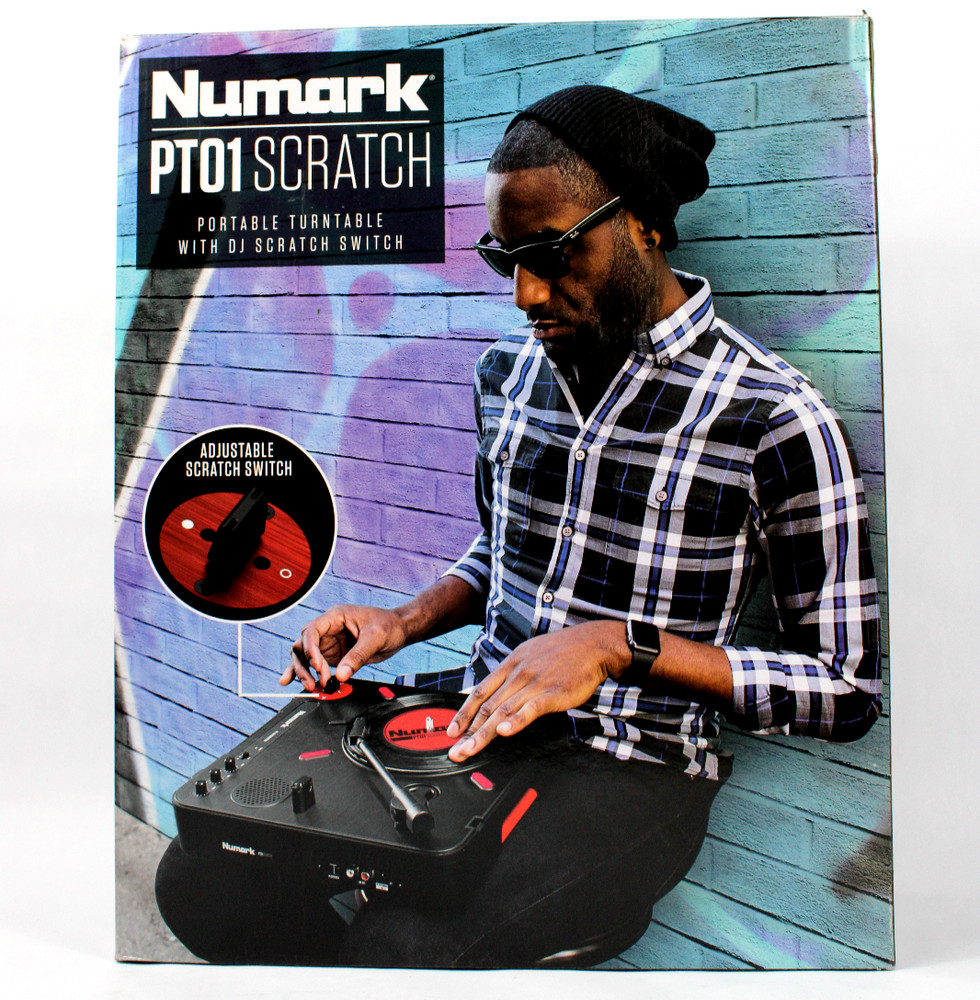 Numark PT01 Scratch Portable DJ Turntable w USB & Built in Scratch-Switch NewOB