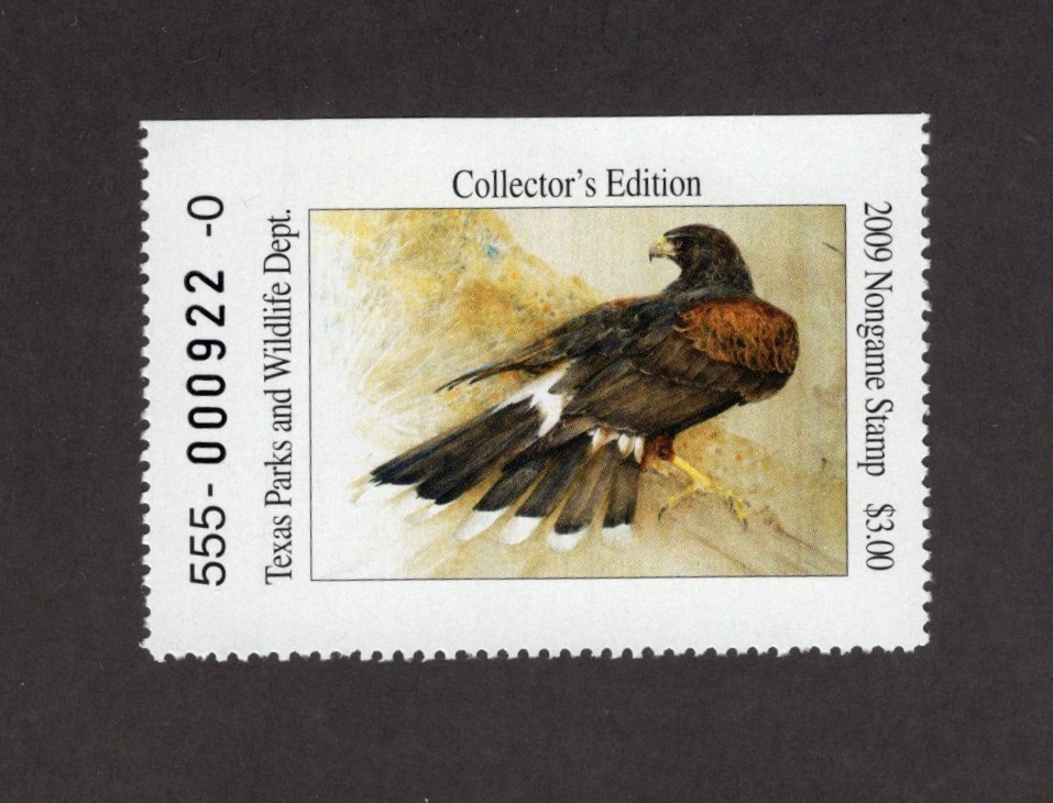 TXNG25 Texas Non Game Stamp. Single. MNH. OG.