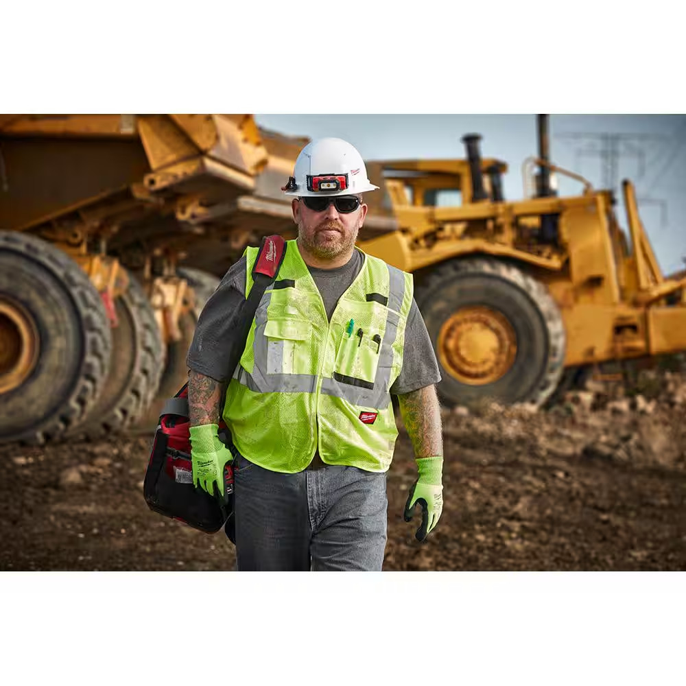 Small/Medium Yellow Class 2 Breakaway Polyester Mesh High Visibility Safety Vest