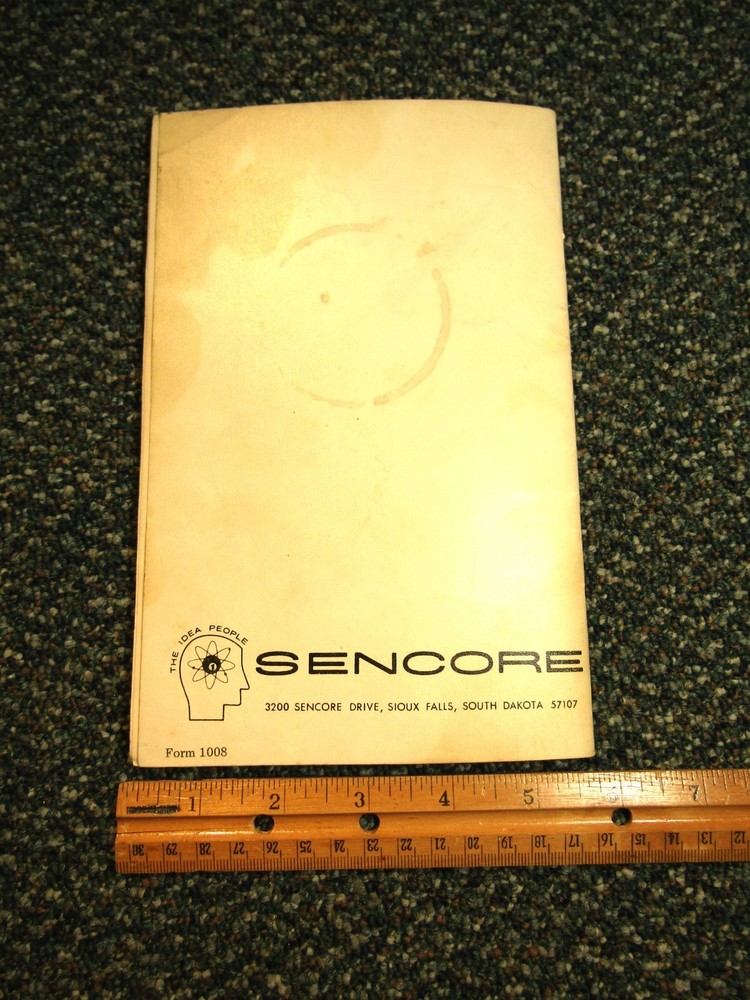Sencore CR31 CRT & Circuit Tester &Beam Builder Manual with Schematics