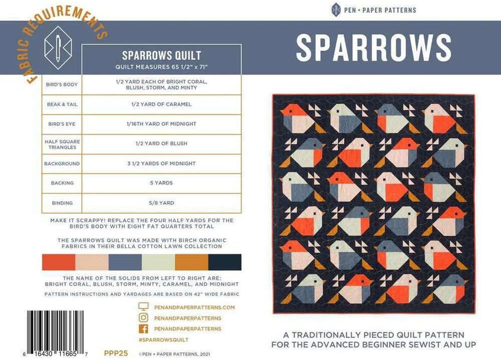 Sparrows Quilt Pattern