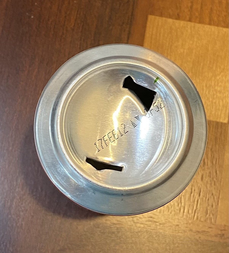 Budweiser Official Cubs Baseball MLB Empty Beer Can Bottom Opened