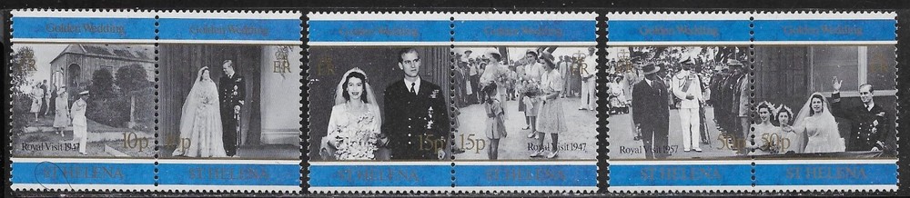 St Helena Scott #'s 697a - 701a MNH