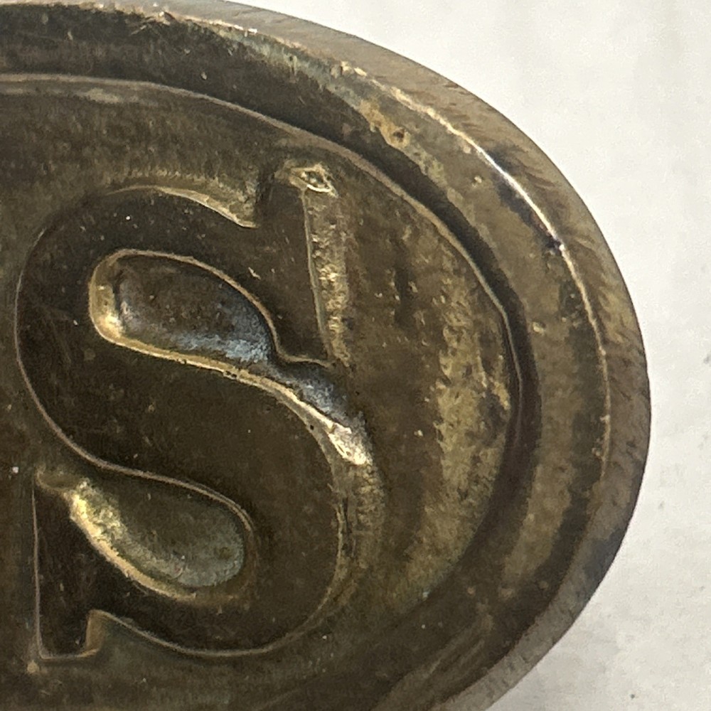 Vintage US Brass Belt Buckle