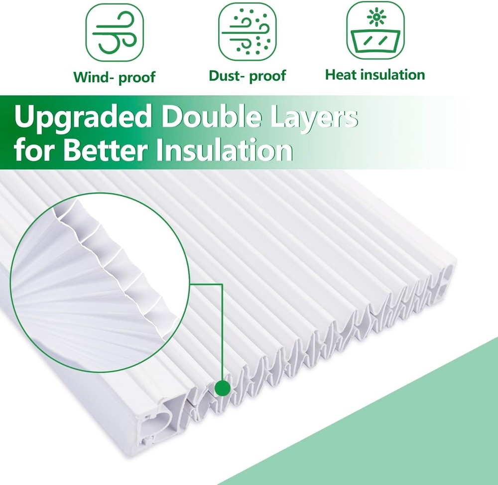 Window Air Conditioner Side Panels, Double Layers Insulation Window AC Side