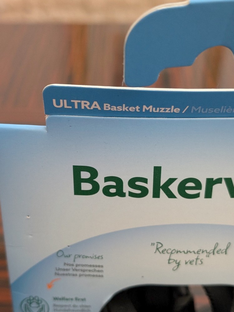 Baskerville Ultra Dog Muzzle Size 3 Black Comfortable Dog Friendly Breathable