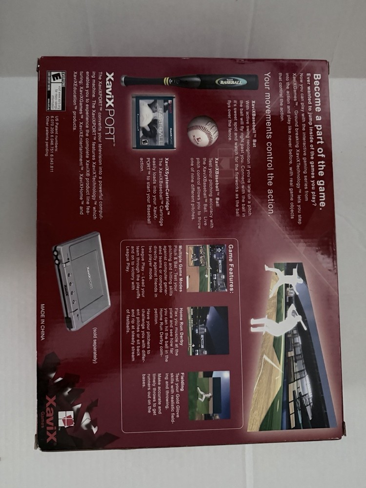 Xavix Baseball Motion Controlled Video Game New.