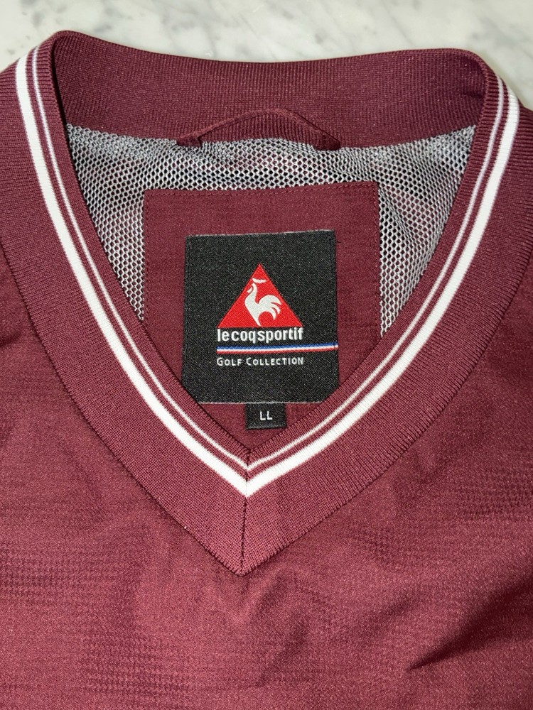Le Coq Sportif Golf Collection Pullover Jacket LL Maroon