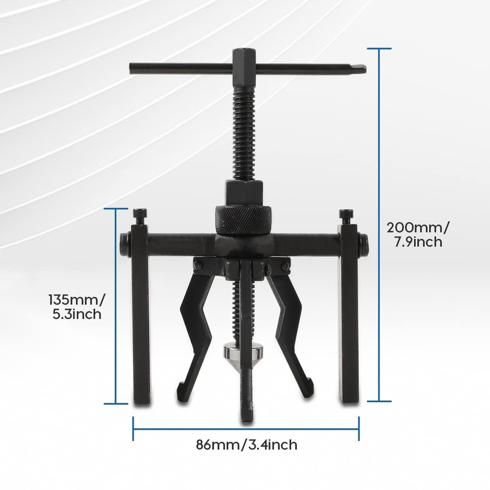 CMTOOL Bearing Puller Tool 3 Jaw Pilot Removal Kit, Blind Small