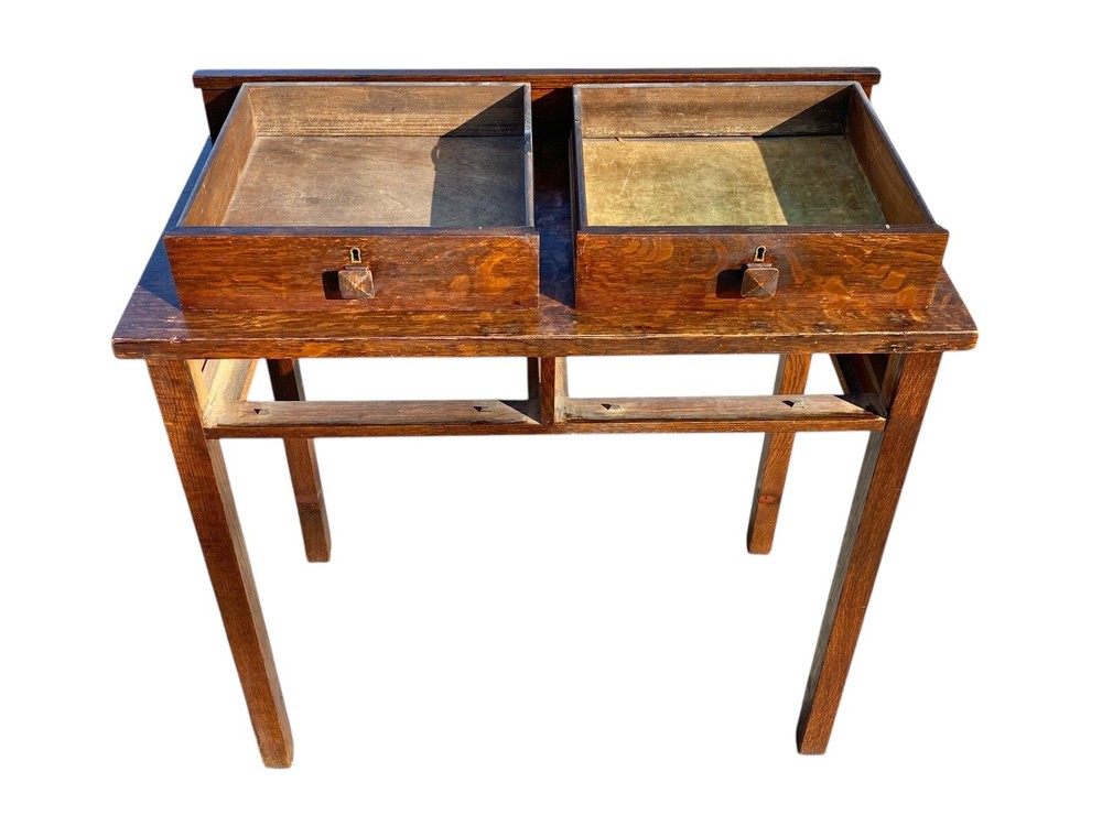 ANTIQUE ARTS & CRAFTS MISSION OAK CRAFTSMAN SERVING TABLE / BUFFET SIDEBOARD