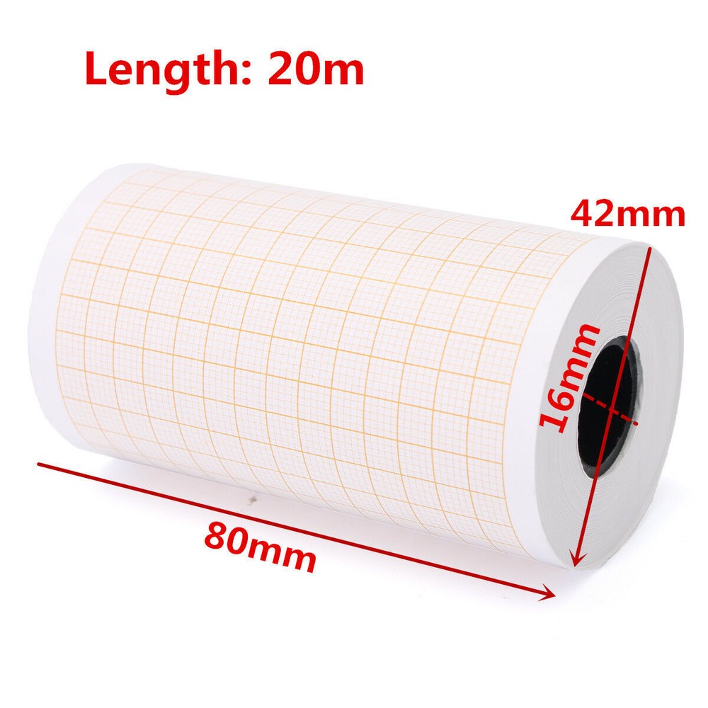 CONTEC Printer Paper For ECG Machine ECG300G,Thermal Record,80mm*20m,5pcs