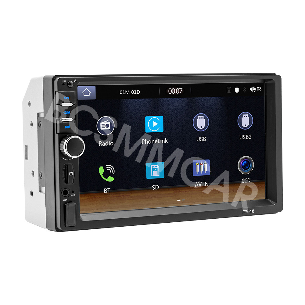 Touch Screen Car Stereo Radio Bluetooth MP5 Player Carplay Android Auto W/Camera