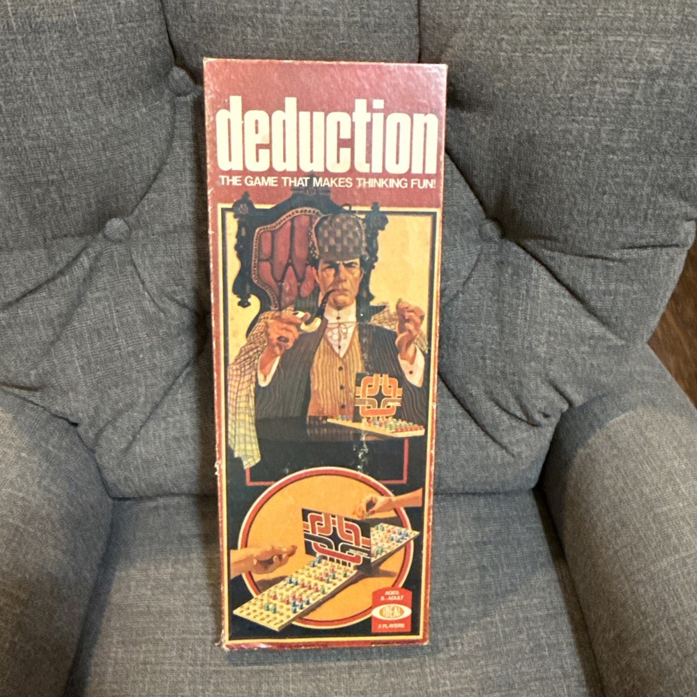 Vintage Deduction Board Game Sherlock Holmes Ideal 1976 - Complete!