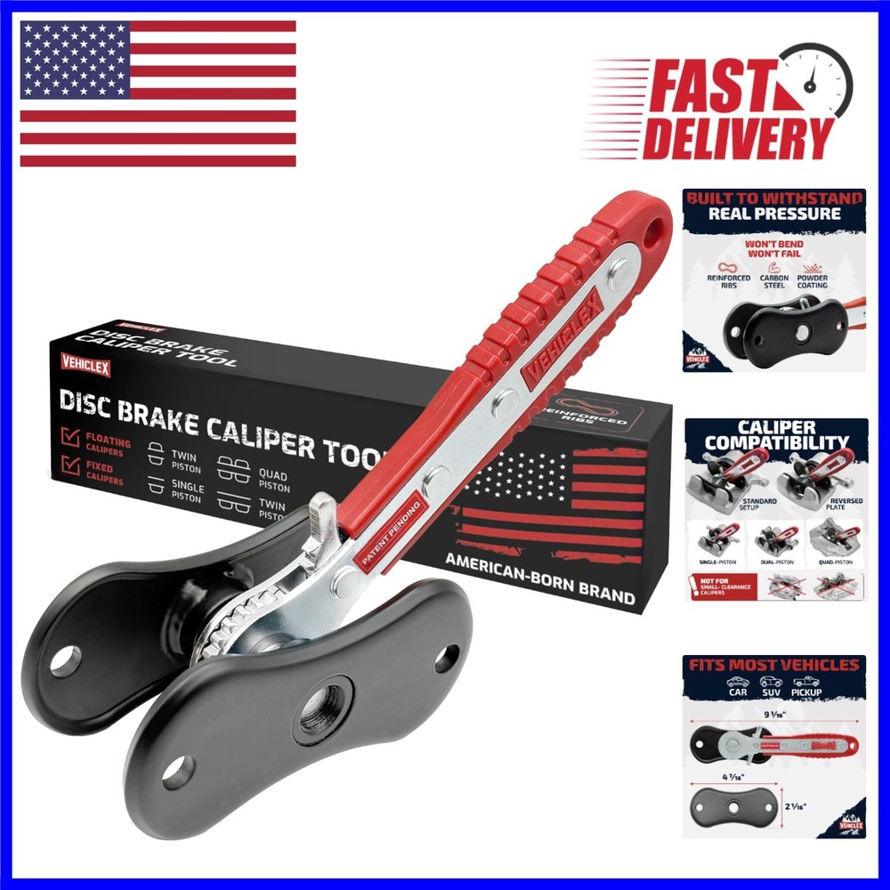 Heavy-Duty Brake Caliper Compression Tool with Ergonomic Handle for Safe Repairs