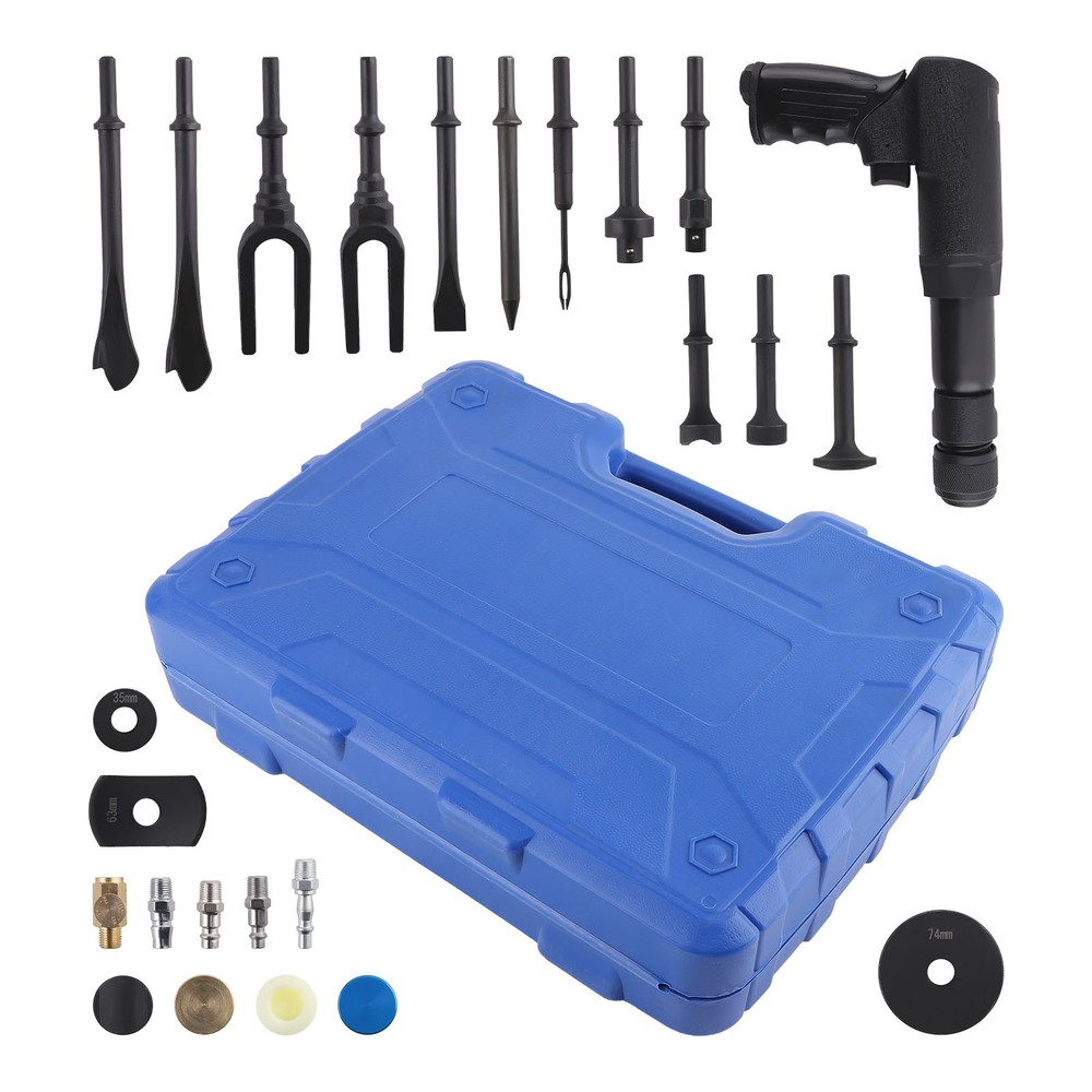 Multi-functional Air Hammer Tool Set With Case Pneumatic Hammer Piece Chisel Kit