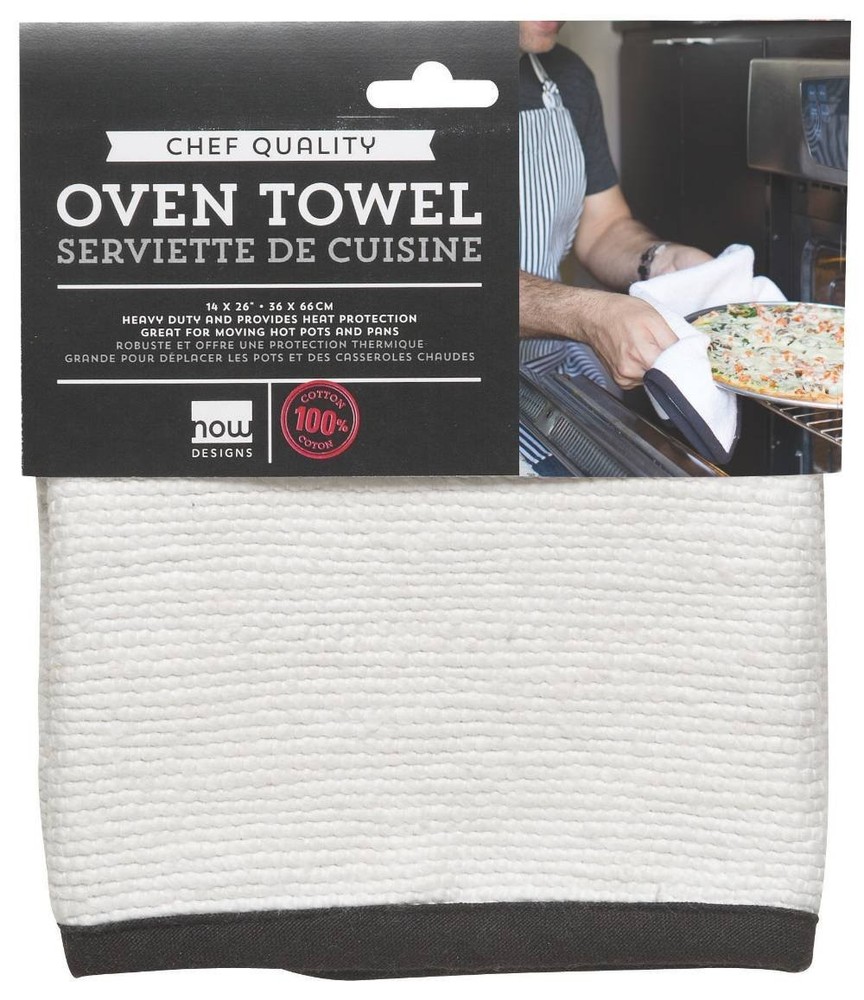 Now Designs Oven Towel, White