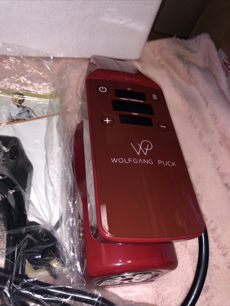 Wolfgang Puck Compact Clip ‎️‍‎️‍Sous Vide Immersion Circulator Red NEW