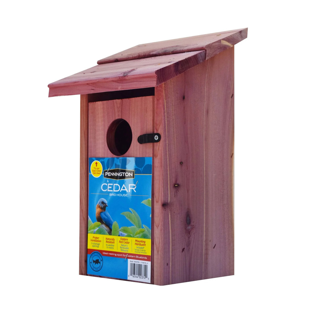(2 Pack) Red Cedar Bluebird Wild Bird House, 1 Pack